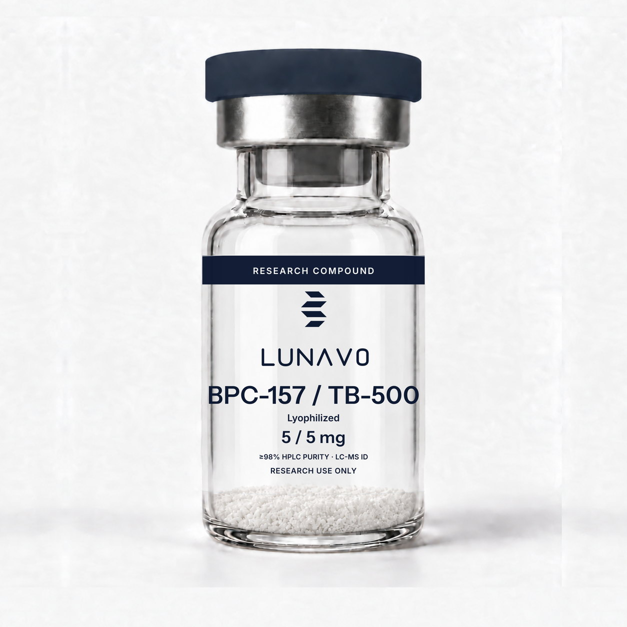 BPC-157 / TB-500 vial 5 / 5 mg, uso exclusivo en investigaci&oacute;n