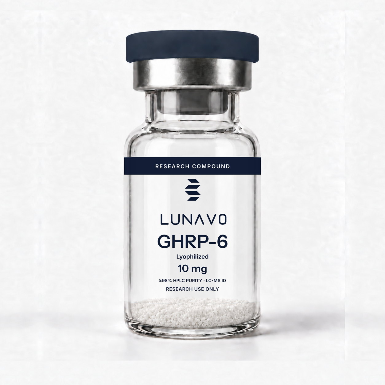GHRP-6 vial 5 mg, uso exclusivo en investigaci&oacute;n