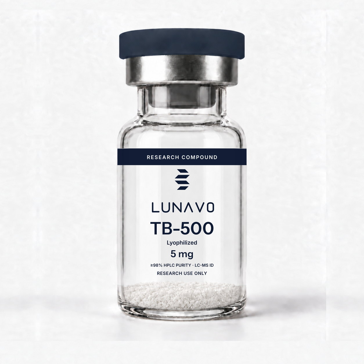 TB-500 vial 5 mg, uso exclusivo en investigaci&oacute;n