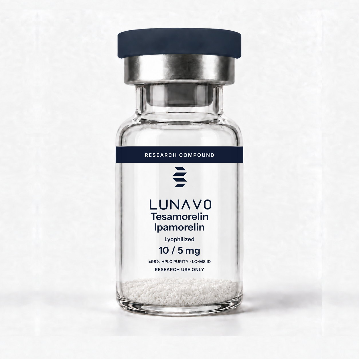 Tesamorelina / Ipamorelina vial 10 / 5 mg, uso exclusivo en investigaci&oacute;n